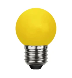 E27 Dekoration Party Klot 1W Gul LED-Lampa