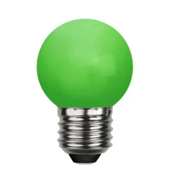 E27 Dekoration Party Klot 1W Grön LED-Lampa