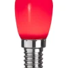 E14 Dekoration Party Päron Röd 0.9W 2lm LED-Lampa
