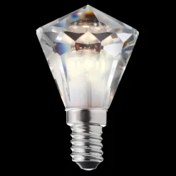 E14 Diamant Kristall Kallvit Dimbar 3,3W