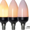 E14 Flame Lamp Sensor Kronljus 2W 1600K 36lm LED-Lampa