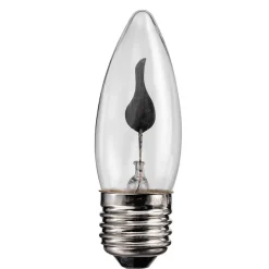 E27 FLICKER FLAME Kronljus 3W 1800K 5lm