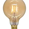 E27 Glob95 Amber 0.75W 2000K 80lm LED-Lampa