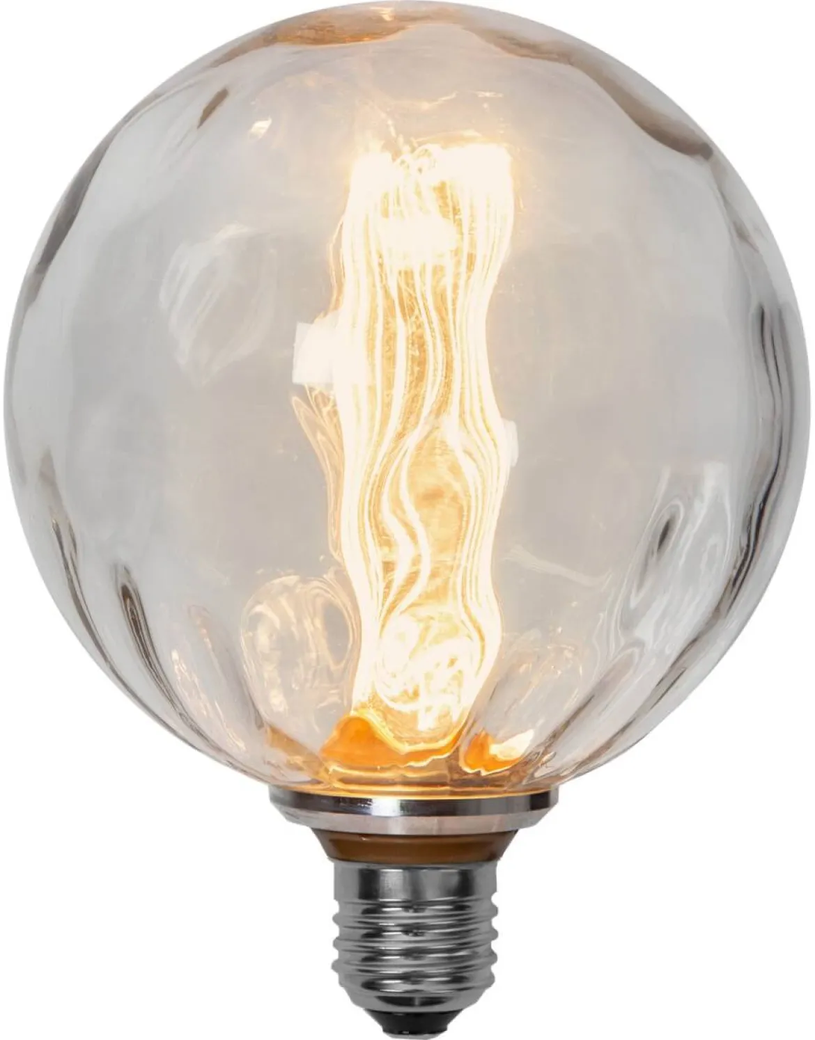 E27 Glob125 Decoled 1W 2000K 50lm Krackelerad LED-Lampa