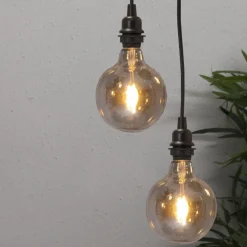 E27 Glob125 Plain Amber 0.75W 2000K 80lm LED-Lampa