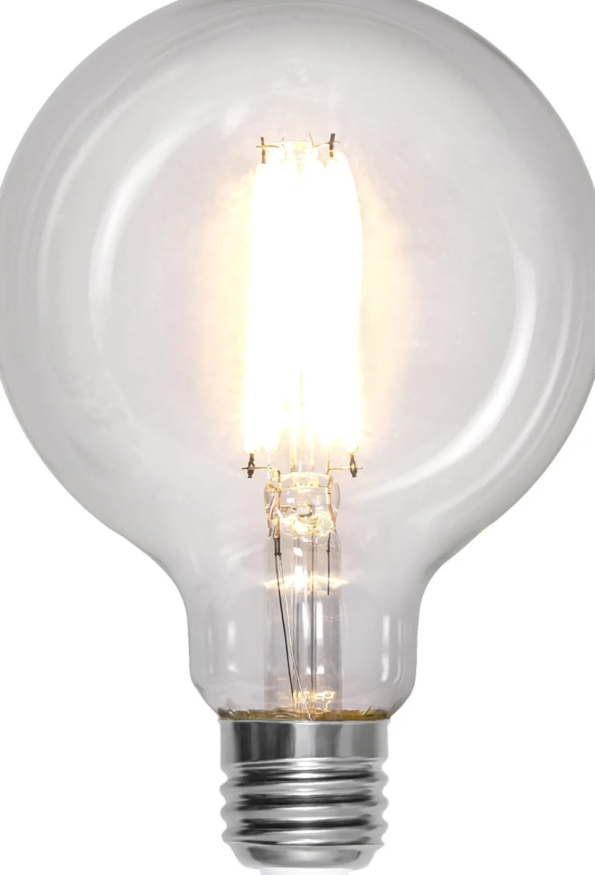 E27 95-Glob Vit Dimbar 7W 2700K 806lm Klar LED-Lampa