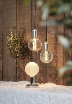 E27 Glob125 1W 2000K 50lm Opal/vit LED-Lampa