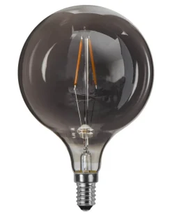 E14 Heavy smoke SoftGlow Glob95 1.4W 2100K 55lm LED-Lampa