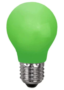 E27 Klot 0.9W Grön LED-Lampa