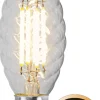 E14 Kron Vriden Dimbar 3W 2700K 250lm Klar LED-Lampa