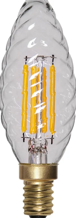 E14 Kron Vriden softglow Dimbar 4.5W 2100K 470lm Klar LED-Lampa