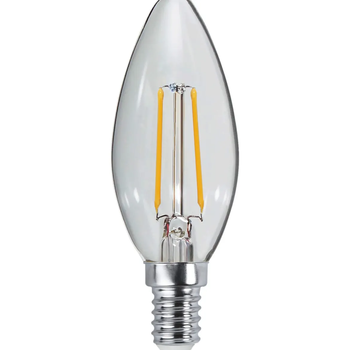 E14 Kronljus Dim 2,5W 2700K 250lm Klar LED-Lampa