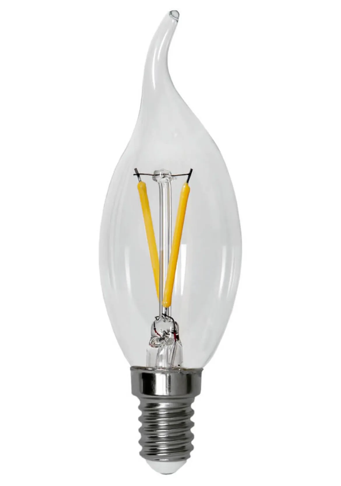 E14 Kronljus Klar 1.5W 2700K 150lm LED-Lampa