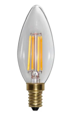 E14 Kronljus 3-Steg Dimbar Minne SoftGlow 4W 2100K 400lm LED-Lampa