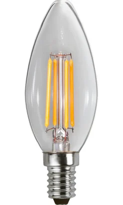 E14 Kronljus 3-Steg Dimbar Minne 4.2W 3000K 470lm Klar LED-Lampa