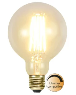 E27 SoftGlow Dimbar Glob95 3.6W 2100K 320lm LED-Lampa