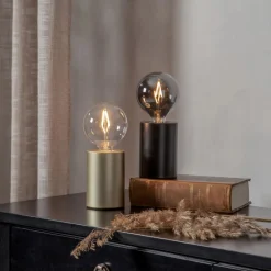 E14 TINY Lampfot 10cm Svart
