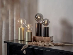 E14 TINY Lampfot 10cm Svart