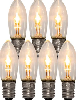 E10 Universal LED Reservlampa 7-pack 10-55V Transparent