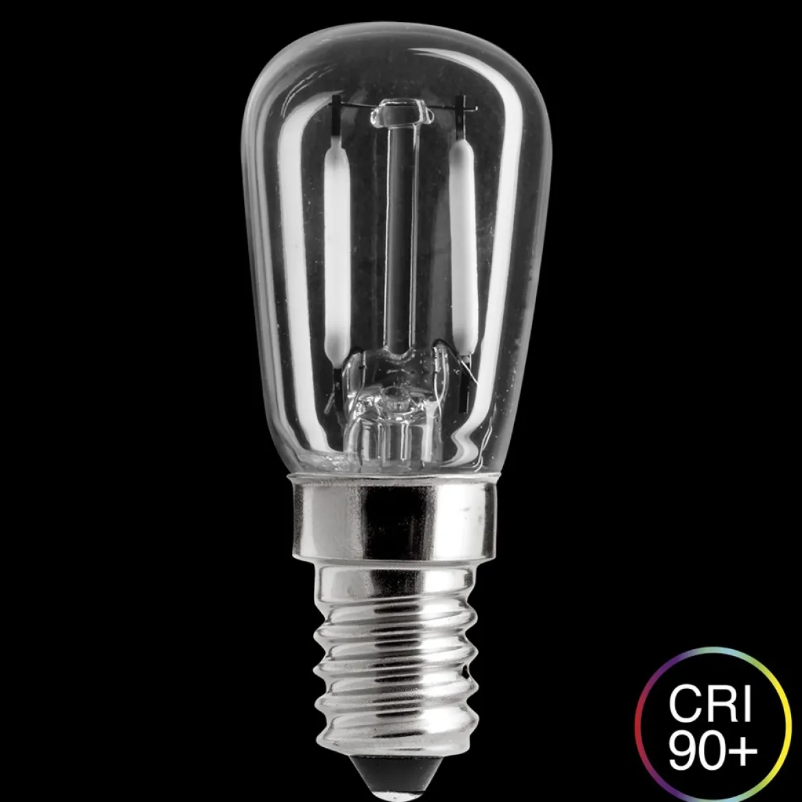 E14 UNI-WHITE Päron 1,5W 2700K 60lm Dimbar