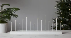 ECHO Träljusstake 14LED 77cm Vit