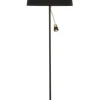 EKETORP Golvlampa LED 145cm Svart/Matt Mässing