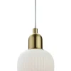 ELIN Fönsterlampa 15cm Matt Mässing/Vit
