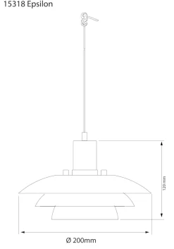 EPSILON Fönsterlampa 20cm Grön
