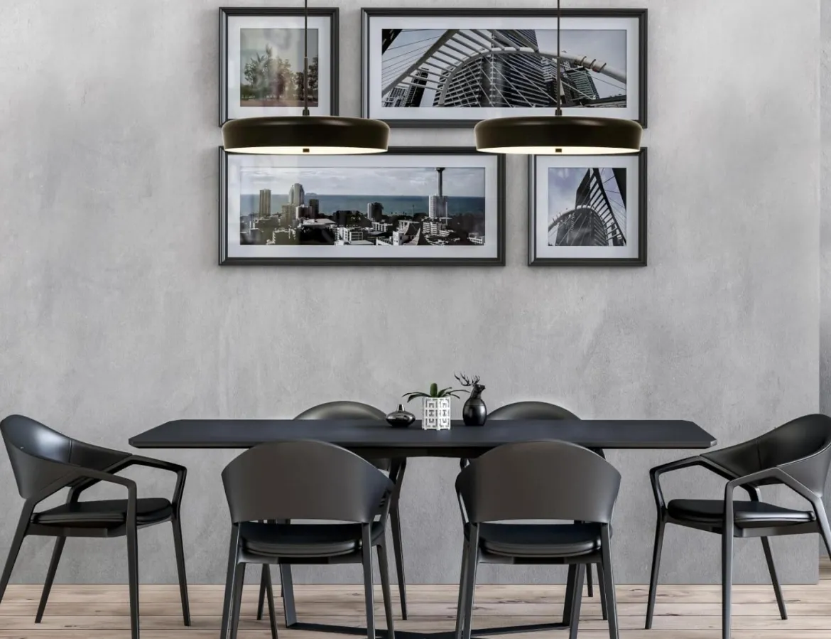 ETA Taklampa LED 45cm Svart