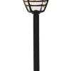 FELIX Solcells-pollare 45cm Svart IP44