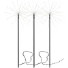 FIREWORK 3-Pack Utedekoration 65cm 180LED Svart IP44