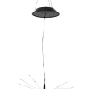 FIREWORK SOLAR Solcellsdekoration 50cm Svart/Flerfärgad