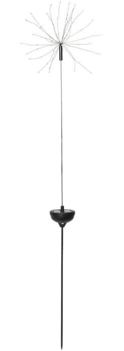 FIREWORK SOLAR Solcells-dekoration 105cm IP44 Svart