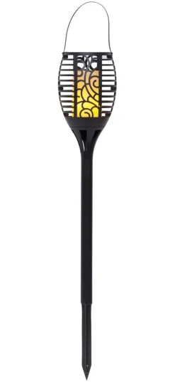 FLAME Solcellsfackla 42cm Svart