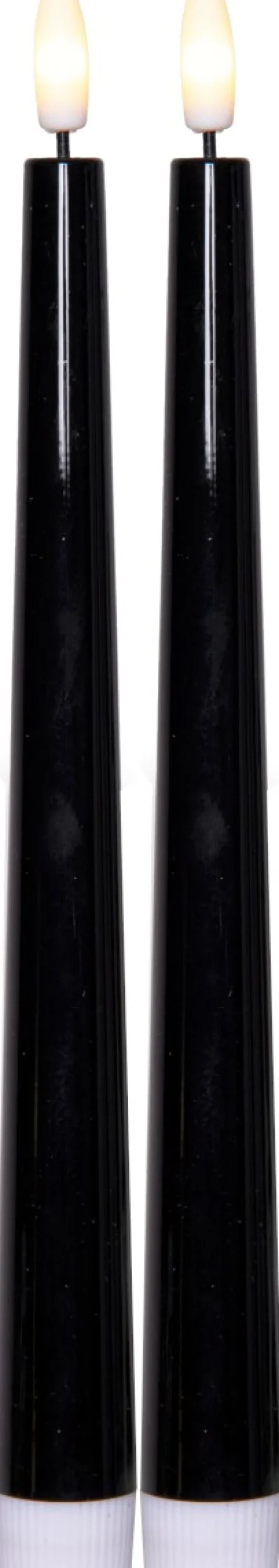 FLAMME CANDY Antikljus 2-pack 26cm Svart