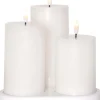 FLAMME CHARGE Blockljus 3-pack 15cm