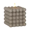 FLAMME DOT LED-Blockljus 12,5cm Grå