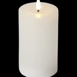FLAMME FLOW LED-Blockljus Batteri 15cm Vit