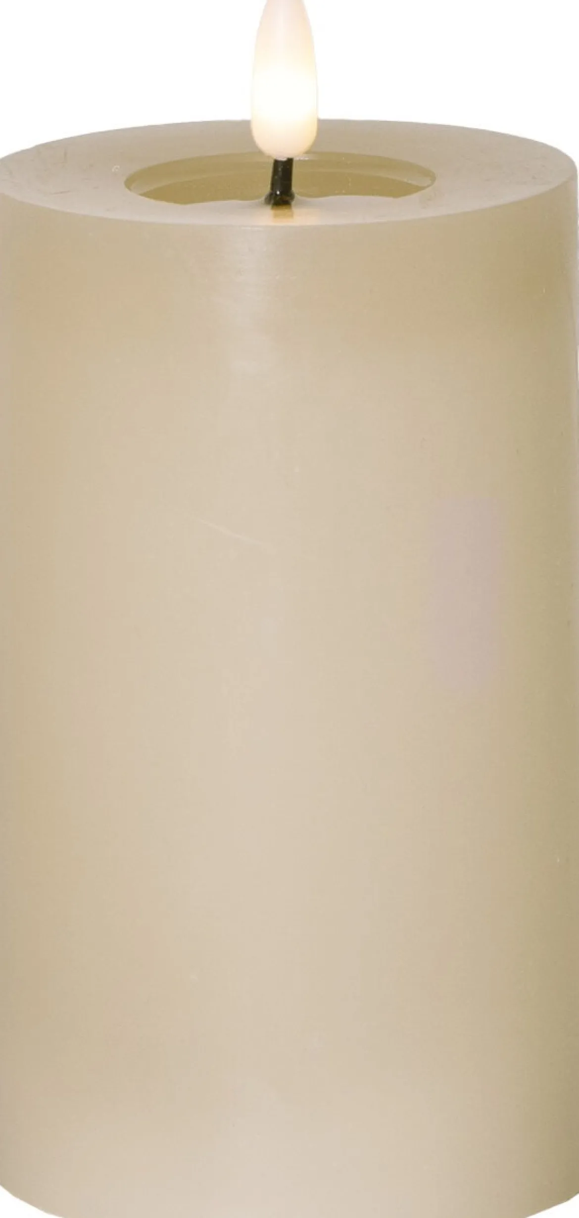 FLAMME FLOW LED-Blockljus Batteri 15cm Beige