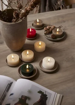 FLAMME FLOW LED-Värmeljus 2-pack 7cm Mullvad