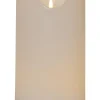 FLAMME GRAND LED-Blockljus 30cm Vit