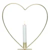 FLAMME HEART Bordsdekoration Batteri 28cm Mässing