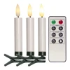 FLAMME Julgransbelysning Trådlös 12cm 10LED Vit