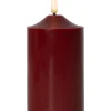 FLAMME LED Blockljus 15cm Röd
