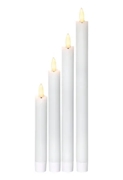 FLAMME 4-Pack LED Antikljus 28,5cm Vit