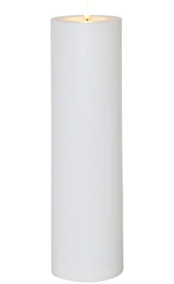 FLAMME RAK LED-Dekorationsljus 37,5cm Vit