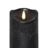 FLAMME RUSTIC LED-Blockljus 10cm Svart