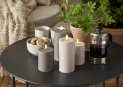 FLAMME SOFT LED-Blockljus 12,5cm LED Mullvad