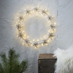 FLOWER RING Siluett 50cm 120LED Vit
