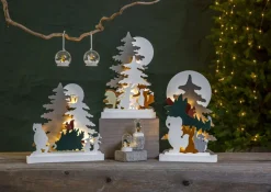 FOREST FRIENDS Batteridekoration Isbjörn 8cm